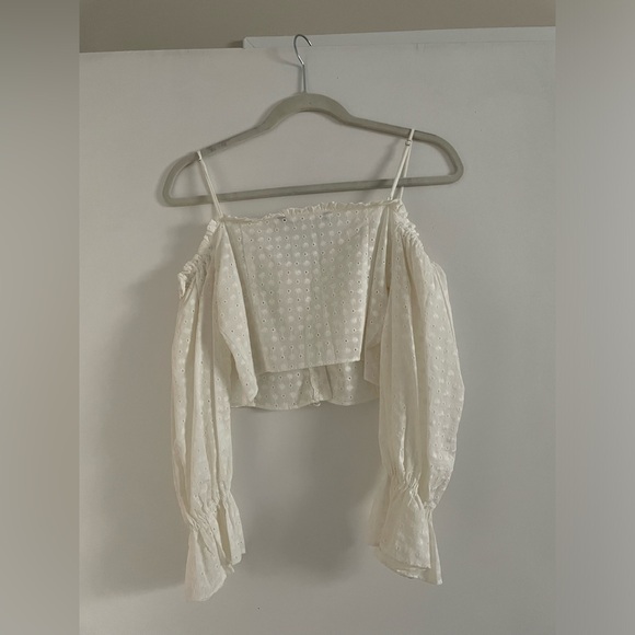 Zara Embroidered Eyelet Top - Picture 3 of 3
